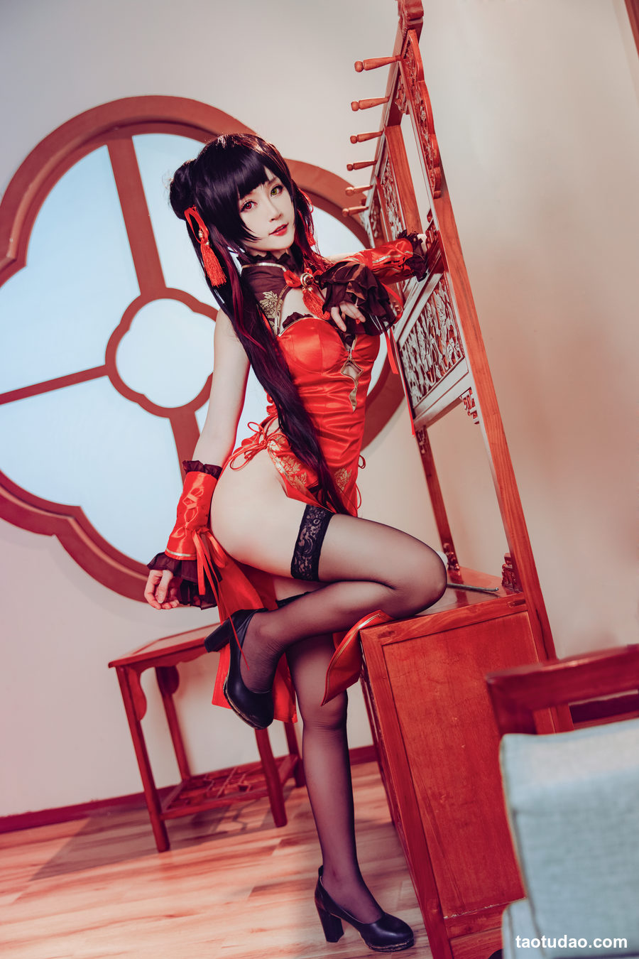 图片[3]-yui金鱼 NO.013 时崎狂三 旗袍 [8P-106MB]-绅士图