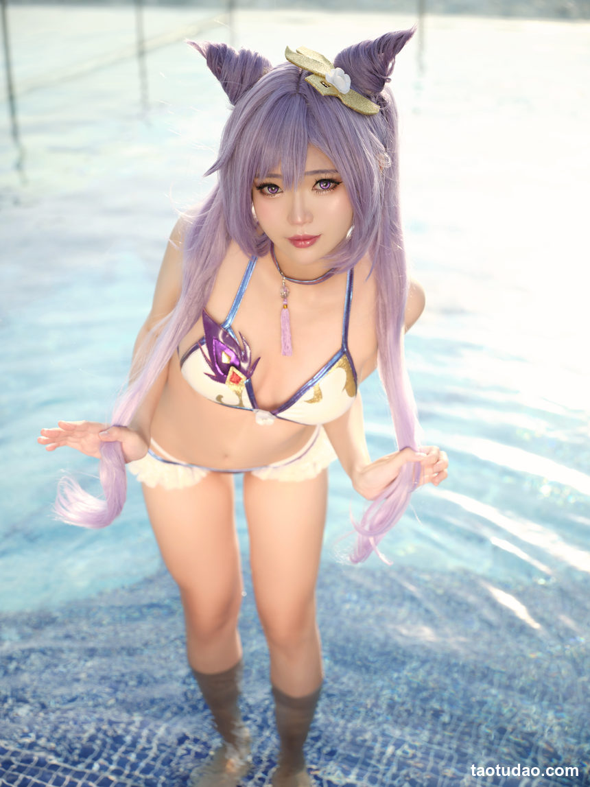 图片[4]-ZinieQ – NO.125 Keqing Swimsuit[15P-440M]-绅士图