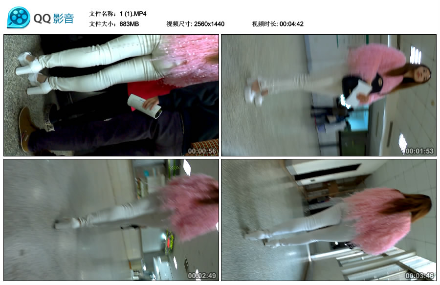 精选街拍视频 No.2875 性感紧身白裤高跟鞋美女 / 683MB / 街拍视频-绅士图