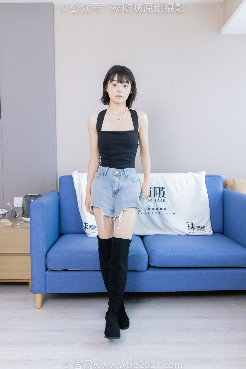 图片[4]-[BoBoSocks袜啵啵]NO.422 糯米-长靴、白棉袜、肉丝[140P+1V／6.79GB]-绅士图