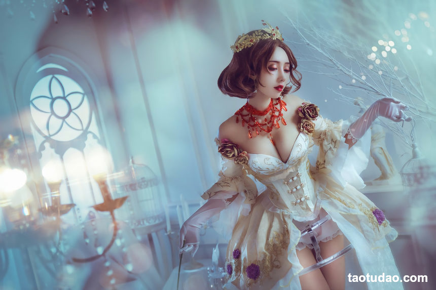 图片[4]-走路摇zly NO.008 红夫人 [4P-13MB]-绅士图