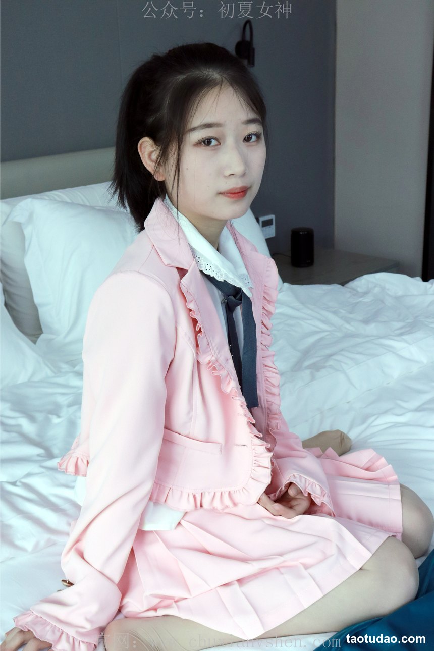 图片[2]-初夏女神 NO.012 念念 S码粉色JK套搭配36码小白鞋[113P+1V／5.41GB]-绅士图