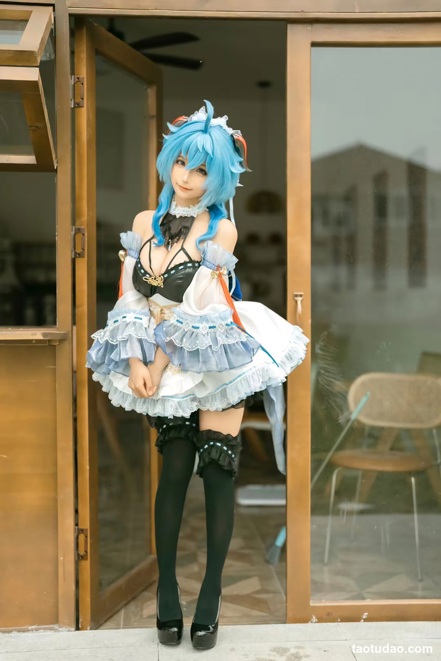 图片[2]-蠢沫沫 – 甘雨女仆 [14P-158MB]-绅士图