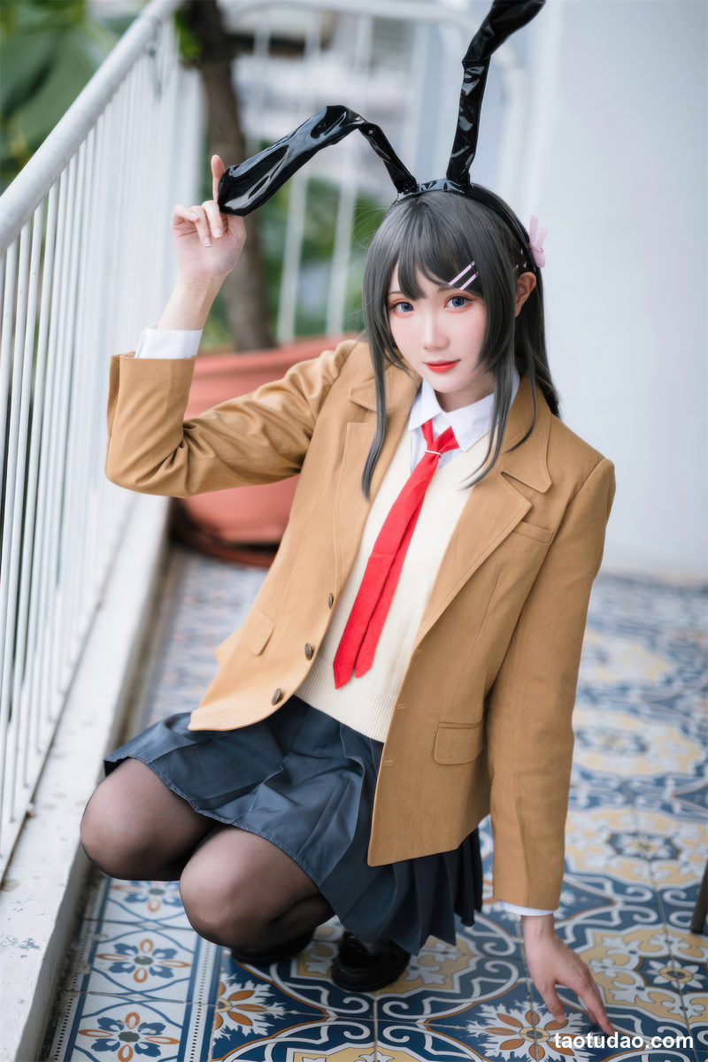 图片[2]-瓜希酱 – 樱岛麻衣 校服 [26P-74MB]-绅士图