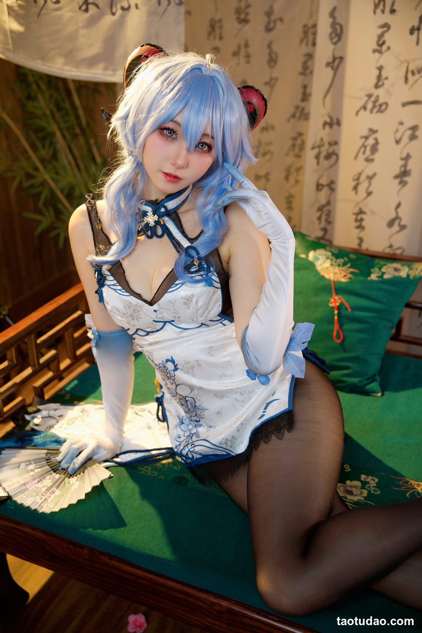 图片[3]-屑雪雪鸭 – 甘雨青花瓷旗袍[50P-199MB]-绅士图