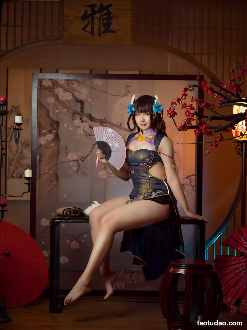 图片[3]-麻花麻花酱w-碧蓝航线-比睿旗袍[31P-280MB]-绅士图