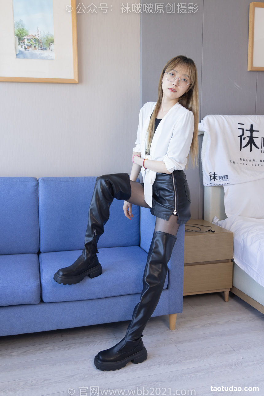 [BoBoSocks袜啵啵]NO.259 稚予-两双长靴、油亮黑丝[150P+1V／5.64GB]-绅士图