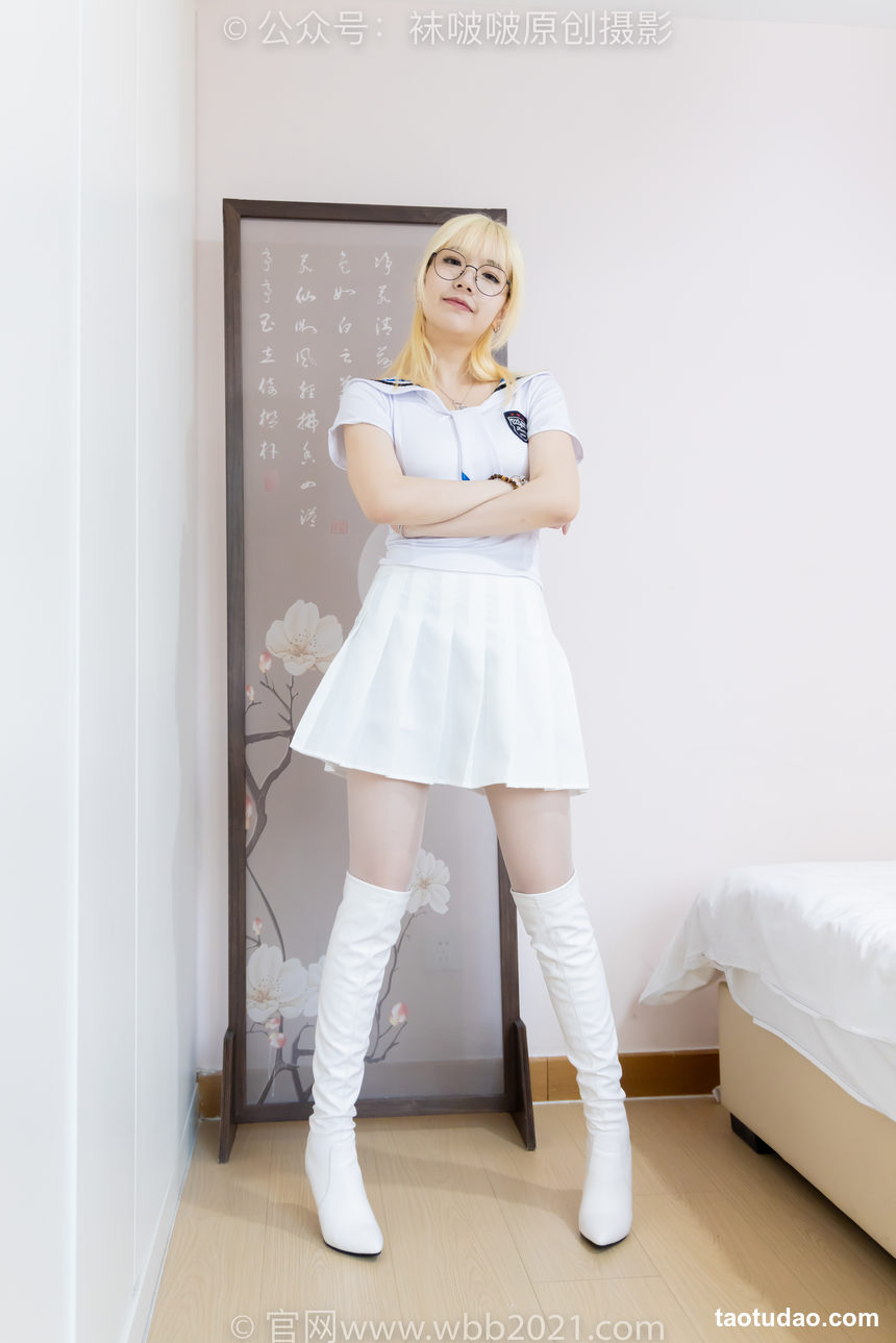 图片[4]-[BoBoSocks袜啵啵]NO.495 小甜豆 高跟长靴、白棉袜、薄白丝[150P+1V／5.92GB]-绅士图