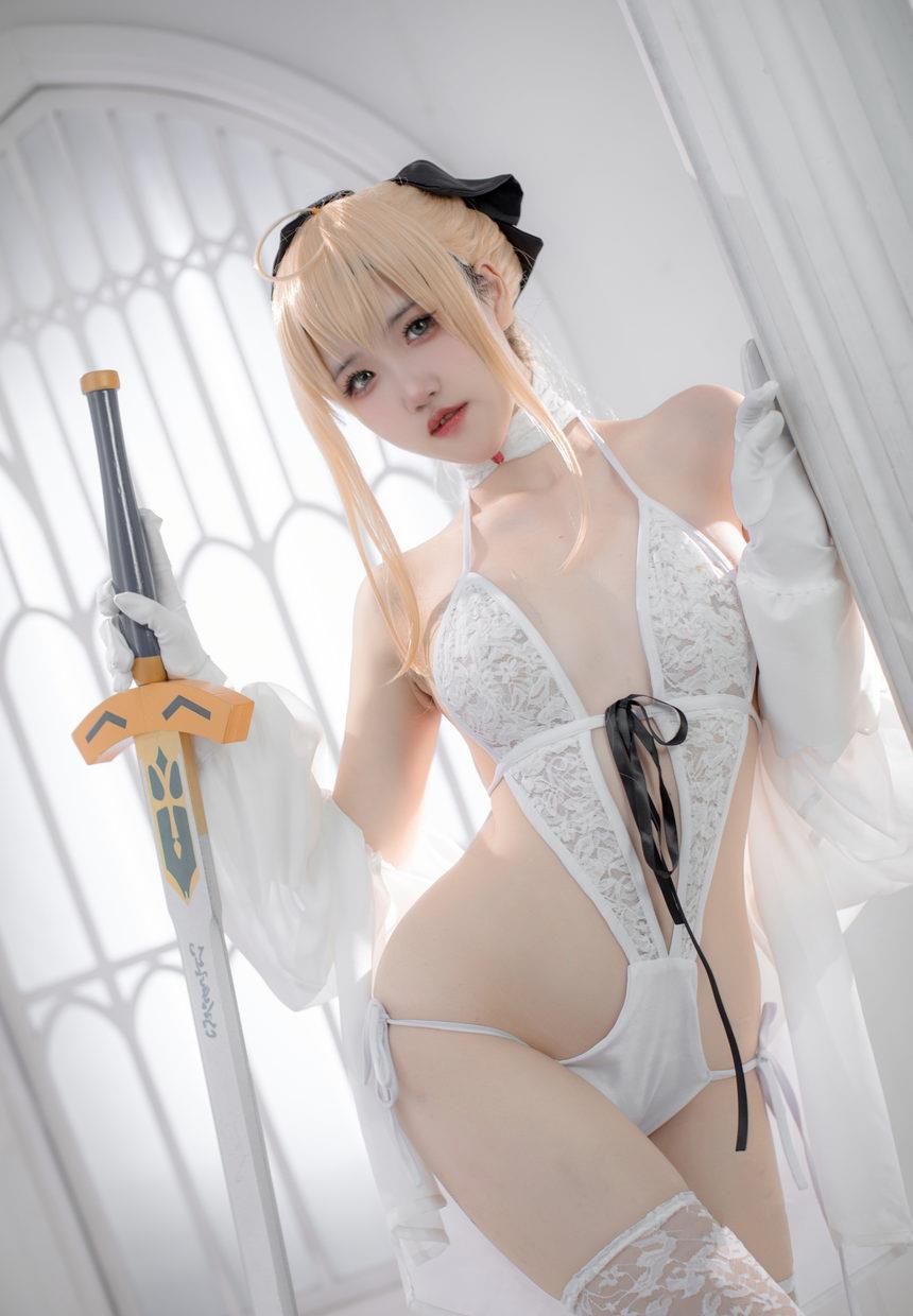 图片[3]-阿薰kaOri – FGO 白Saber [50P-199MB]-艺库