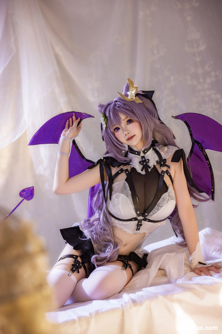 雪晴Astar-刻晴恶魔拘束睡衣[20P+4V-335MB]-绅士图