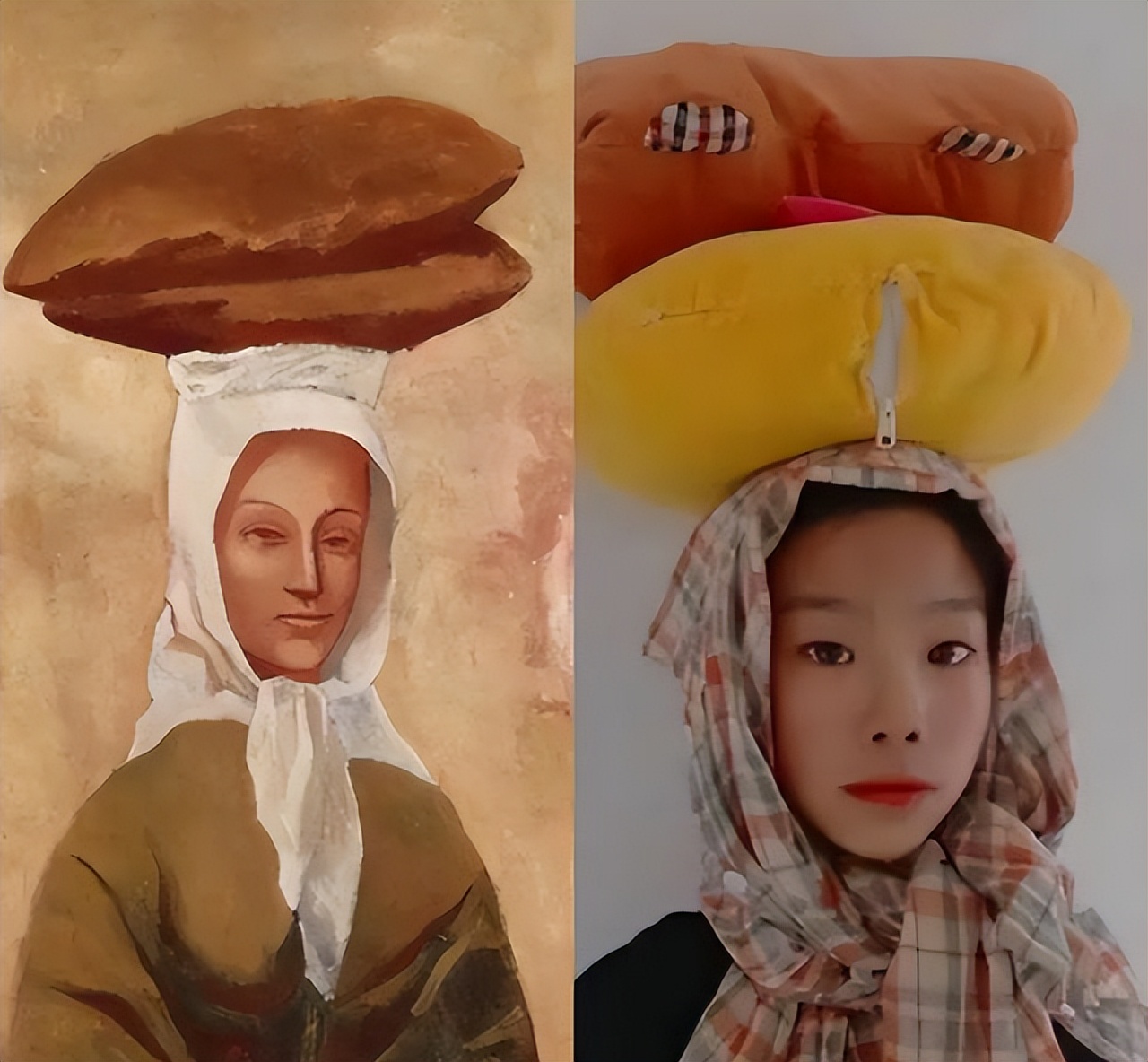 小学生COS世界名画,相似度超高,网友:让你模仿没让你超越