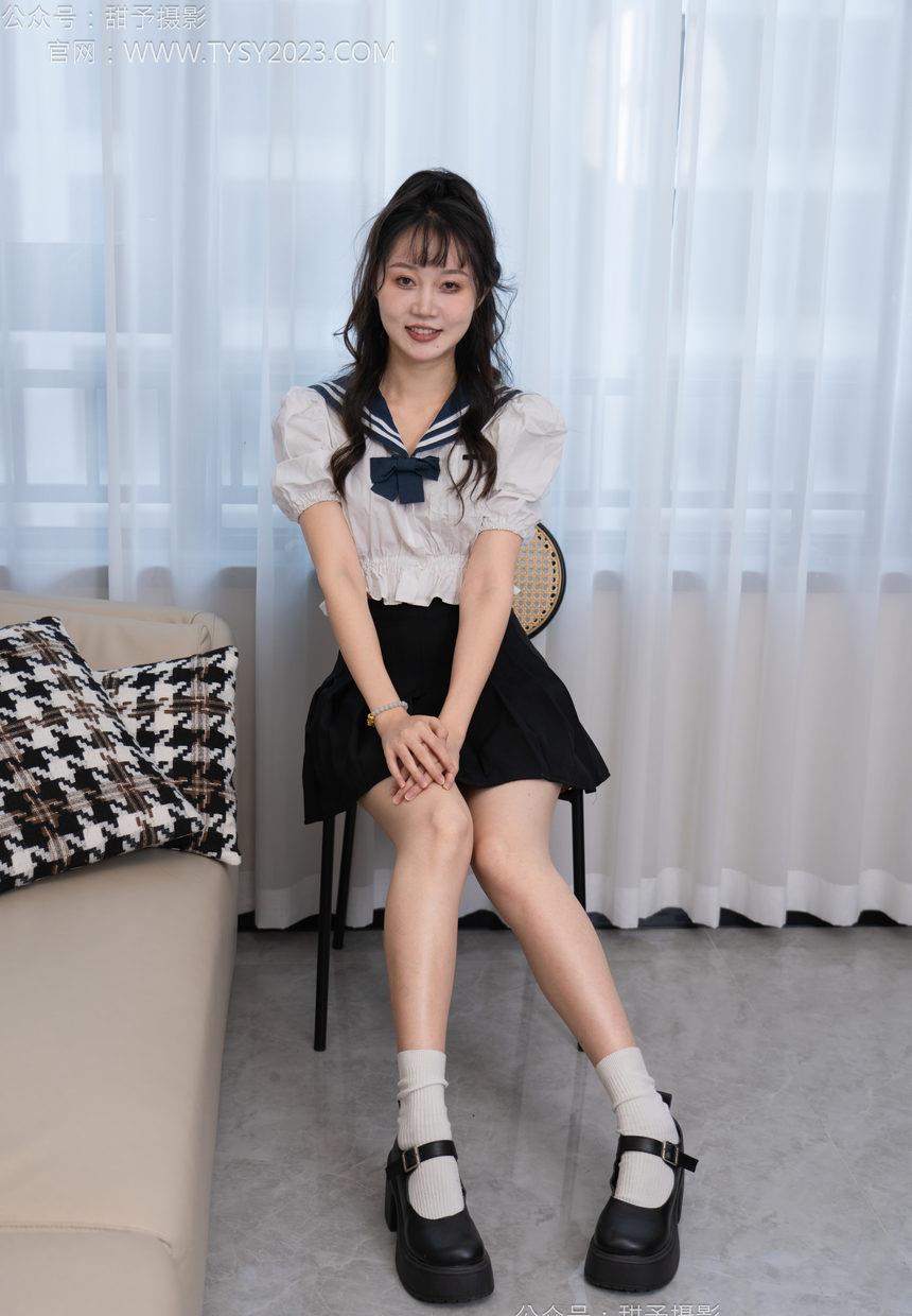 图片[4]-甜予摄影 NO.127 丹丹-皮鞋、白棉袜、裸足[145P+2V／10.5GB]-艺库