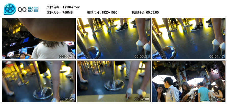 精选街拍视频 No.1253 白色连衣裙美女排队看电影 / 756MB / 街拍视频-绅士图
