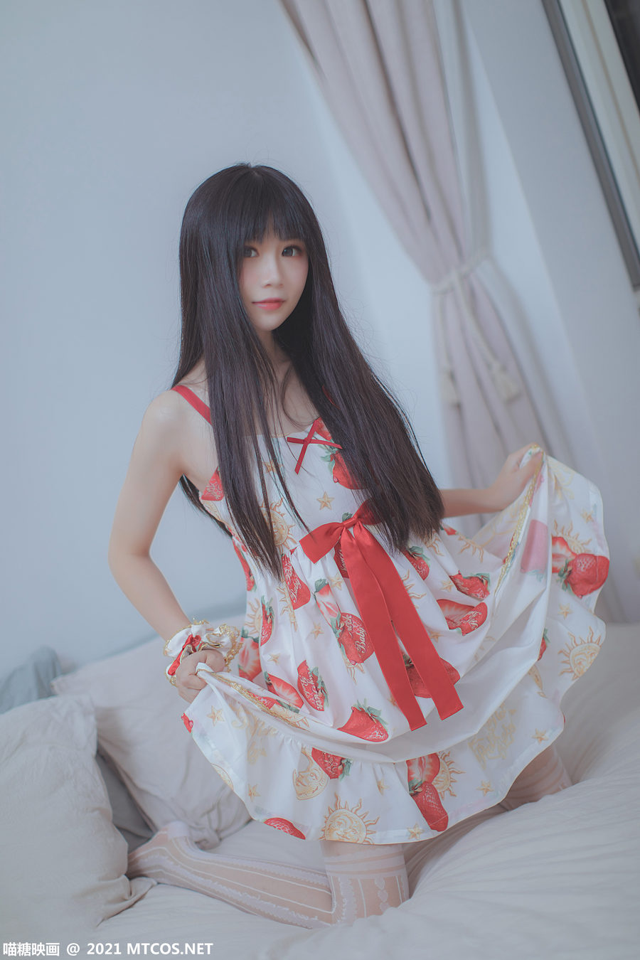 图片[3]-[喵糖映画] VOL.407 草莓小裙子[40P-366MB]-绅士图