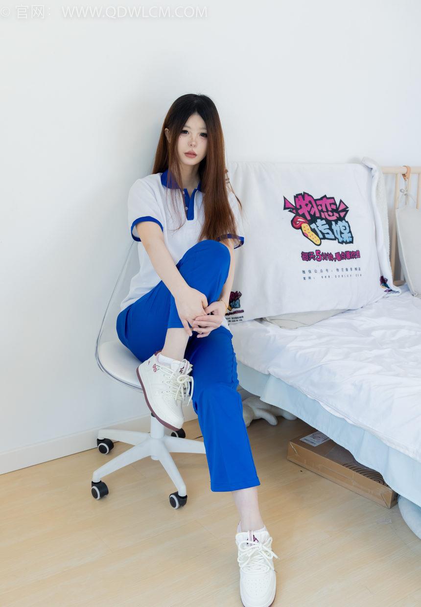 图片[2]-物恋传媒 NO.2301 曲奇-板鞋、白短棉袜、裸足、校服[150P-1V-3.4G]-绅士图