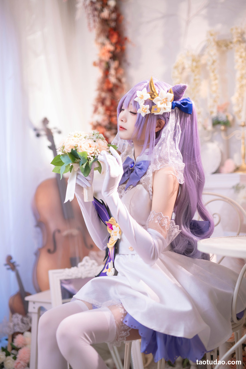 图片[2]-艾西aiwest – NO.02 刻晴花嫁 [40P-545MB]-绅士图