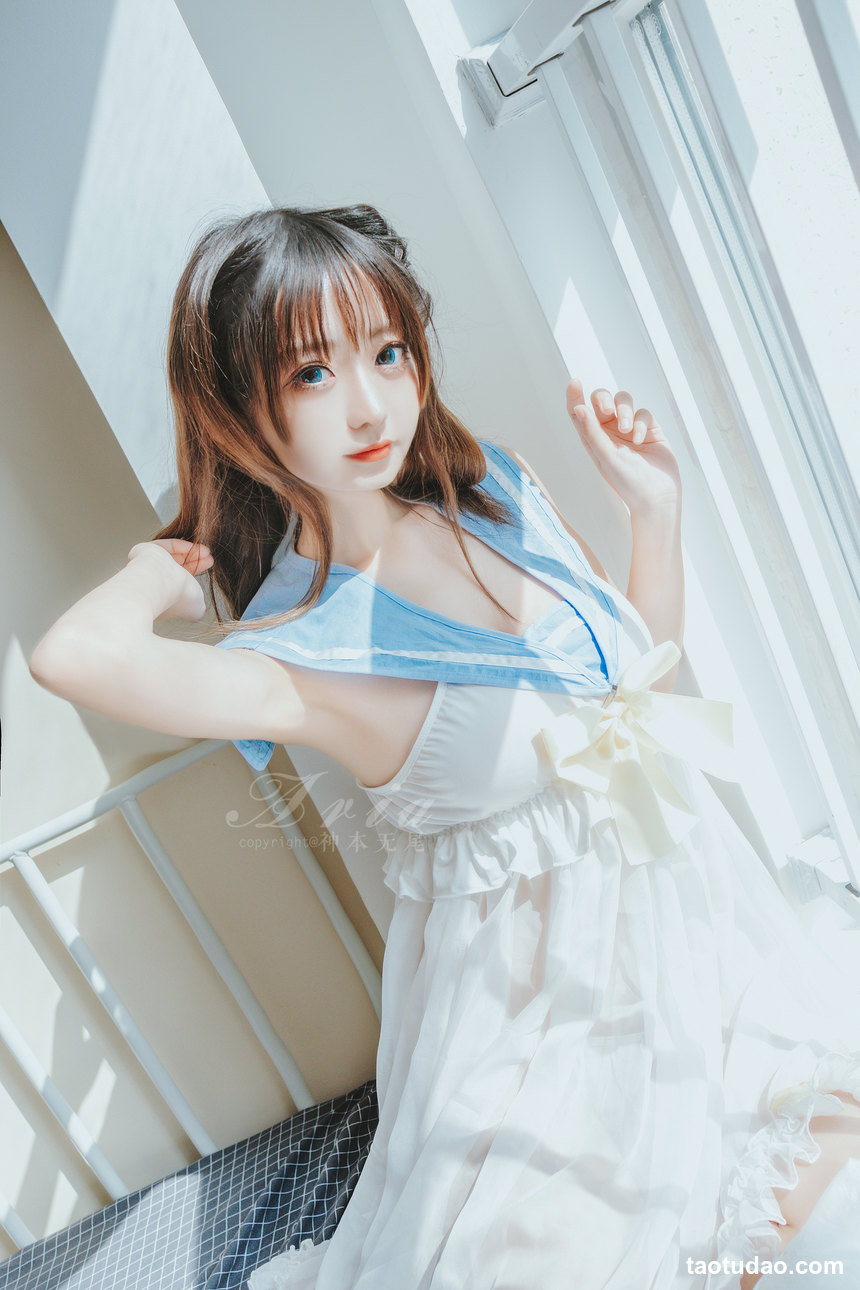 图片[2]-神本无尾 – NO.01 蓝色睡裙 [16P-69MB]-绅士图