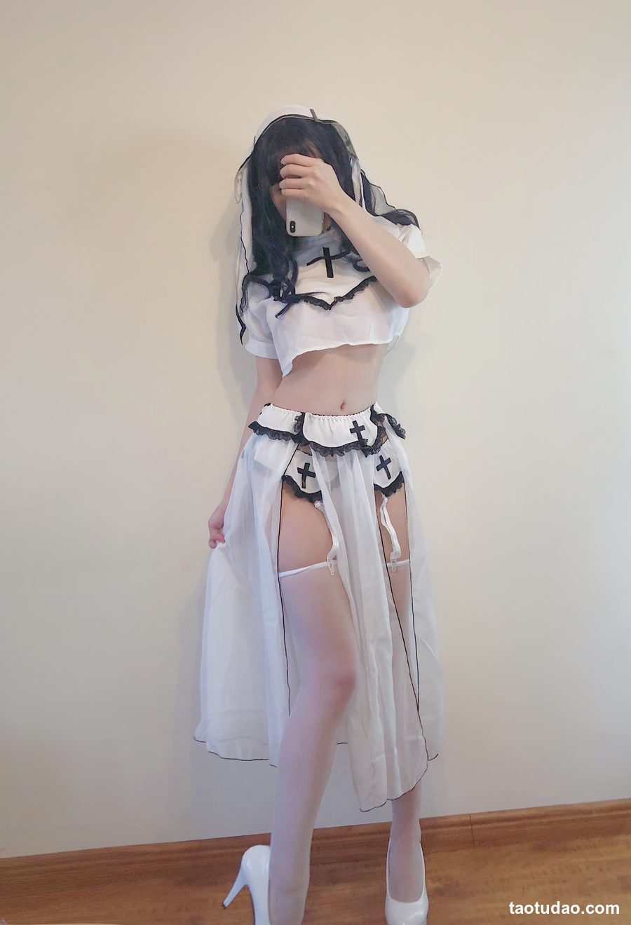 图片[2]-小仓千代w – 白色修女服自拍 [53P-48MB]-绅士图