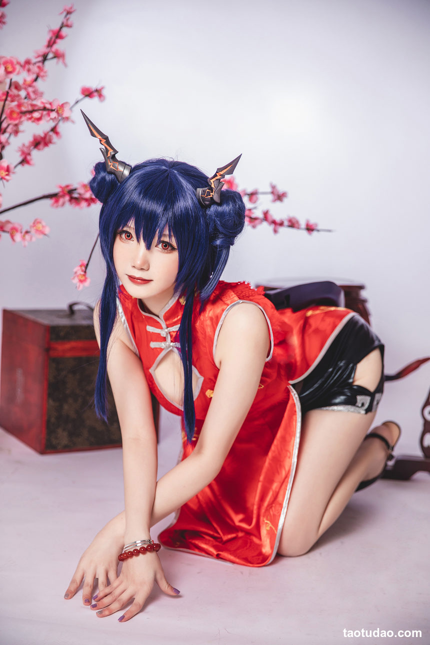 图片[2]-雪晴Astar-明日方舟-陈·旗袍[18P-55MB]-绅士图