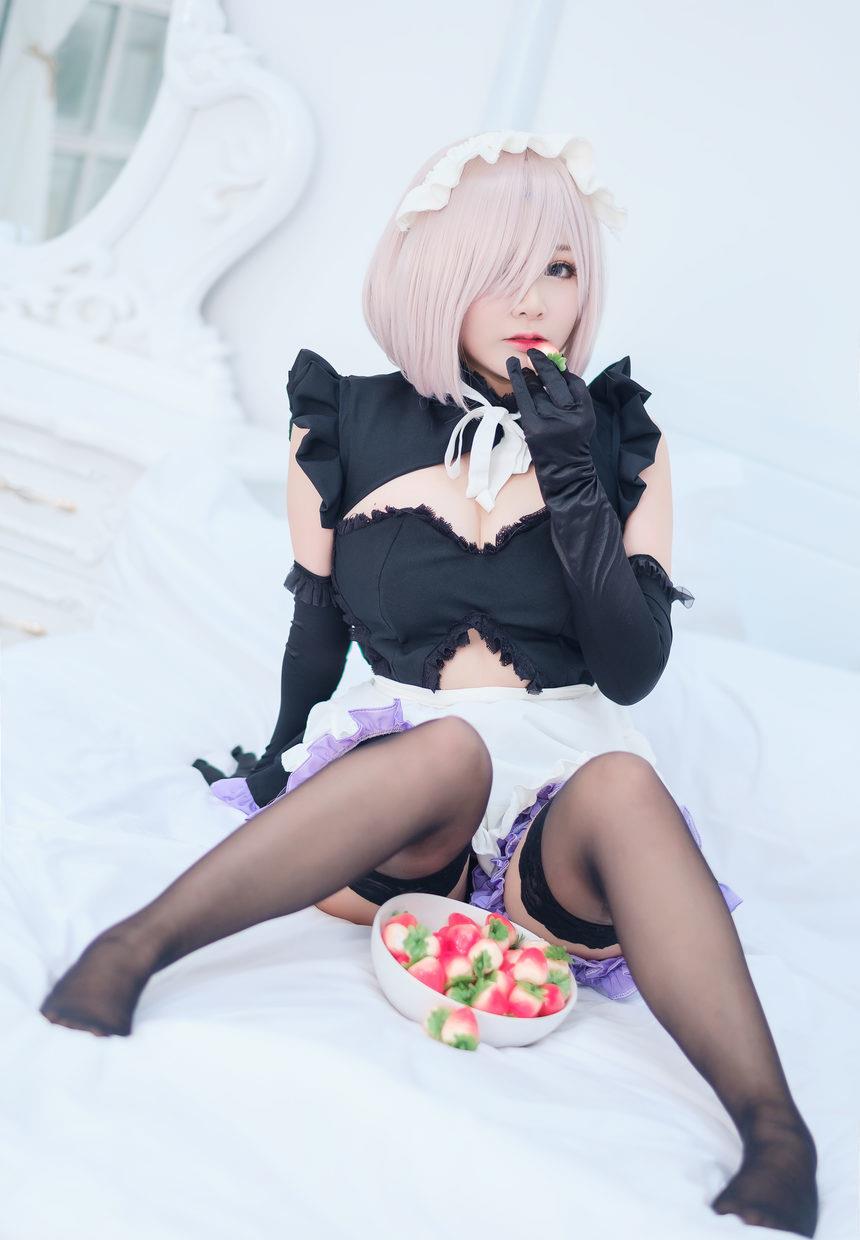 图片[2]-MiMi Chan – NO.007 Mashu Kyrielight Maid[15P-32.6M]-艺库