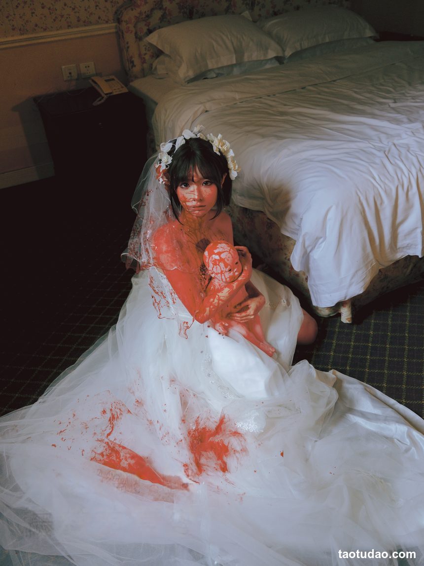 图片[3]-蠢沫沫 –- 2024年会员 血婚纱[32P-488.3M]-绅士图