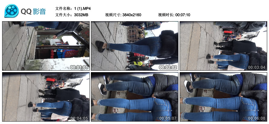 精选街拍视频 No.2357 超级紧身蓝牛美臀美女 / 2.96GB / 街拍视频-绅士图