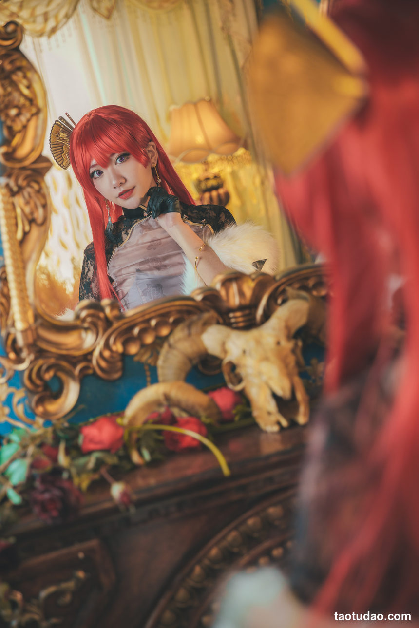 图片[2]-源纱希喵喵喵 – NO.017 君主旗袍[16P-201.8M]-绅士图