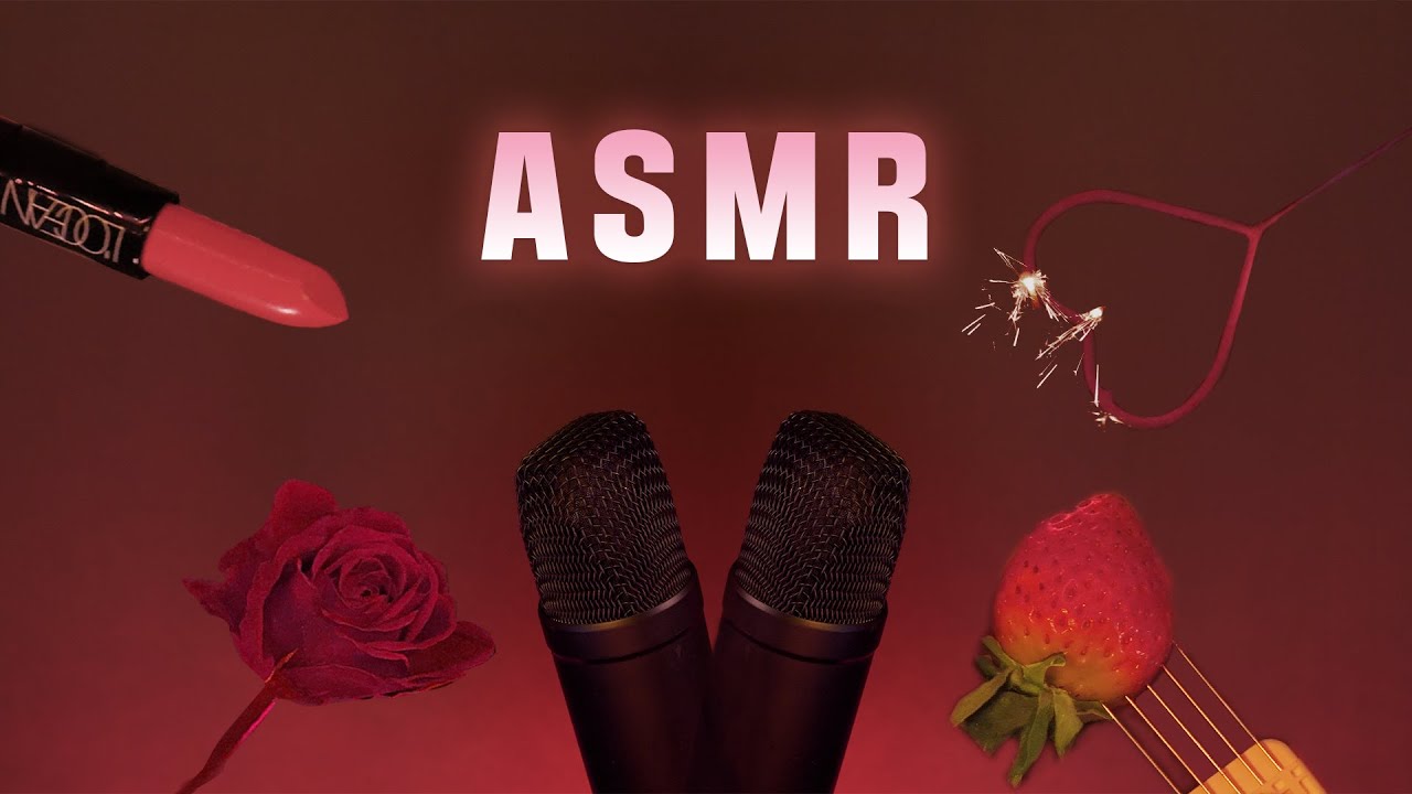 [Suna 助眠]18种红色风格的道具触发音|口红|草莓-ASMR Suna 꿀꿀선아 / 韩国ASMR-绅士图