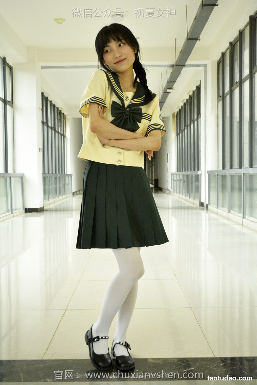 图片[3]-初夏女神 NO.096 柒柒 绿色水手服[140P+1V／4.76GB]-绅士图