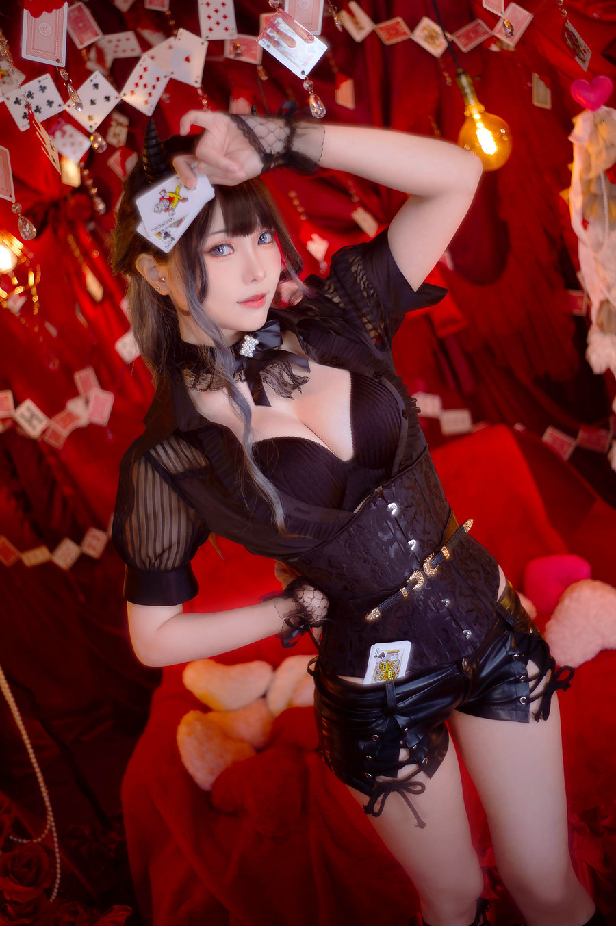 Ely_eee(ElyEE子) - Devil Croupier / 31P1V-125MB / cos萌妹-绅士图
