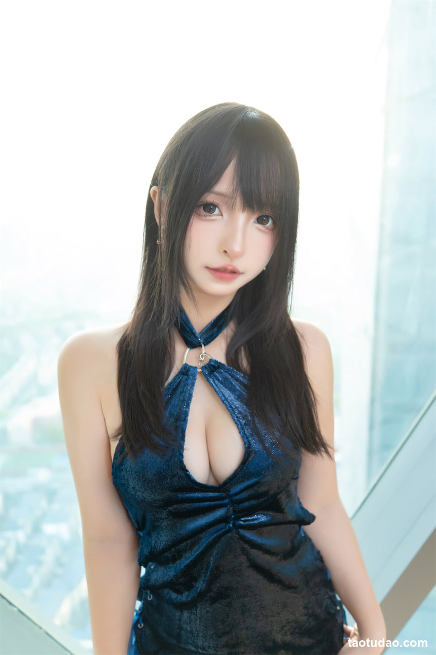 图片[2]-神楽坂真冬 –  蓝衣旗袍 [75P+2V-235MB]-绅士图