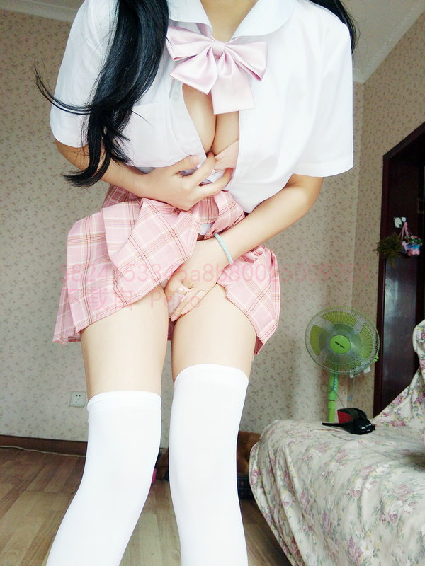 元气少女花狸追 - 粉色格子短裙 / 20P3V-86MB / 唯美杂图-绅士图
