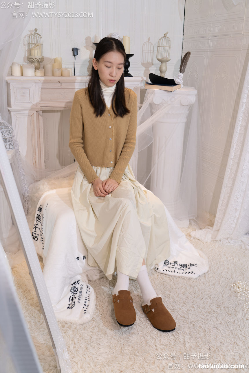 图片[3]-甜予摄影 NO.013 帆帆-平底鞋、白棉袜、裸足[130P+2V／9.91GB]-绅士图