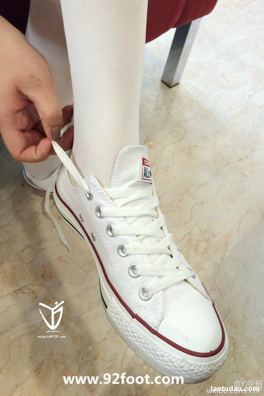 图片[2]-[YJ街拍]012 白丝帆布鞋[31P-25MB]-绅士图
