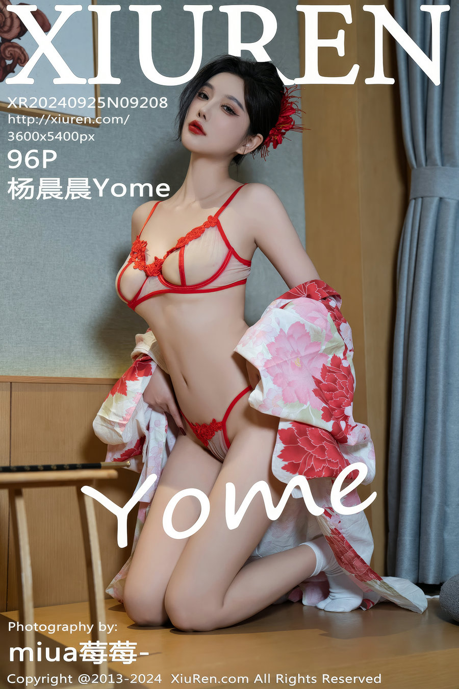 / 秀人美媛馆 / 2024.09.25 No.9208 杨晨晨Yome / 96P1.03GB / 秀人网-绅士图