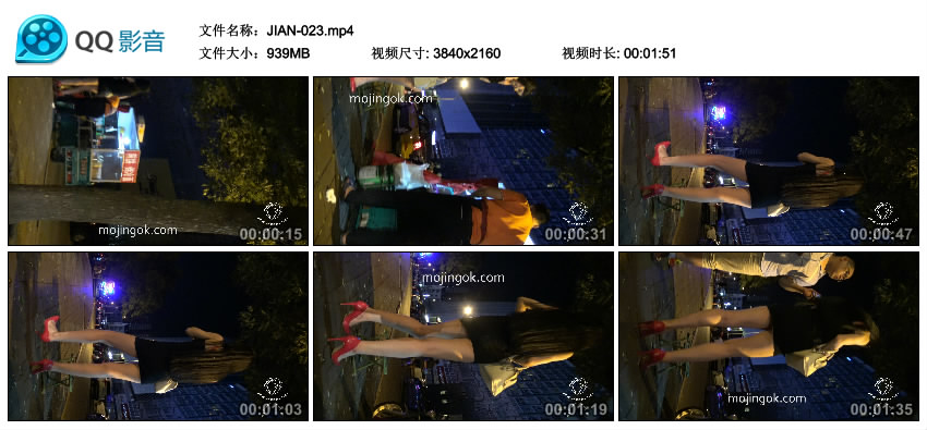 精选街拍视频 No.927 若只是初见作品 超短紧身包臀裙红色高跟S货 / 1V-939MB / 街拍视频-绅士图