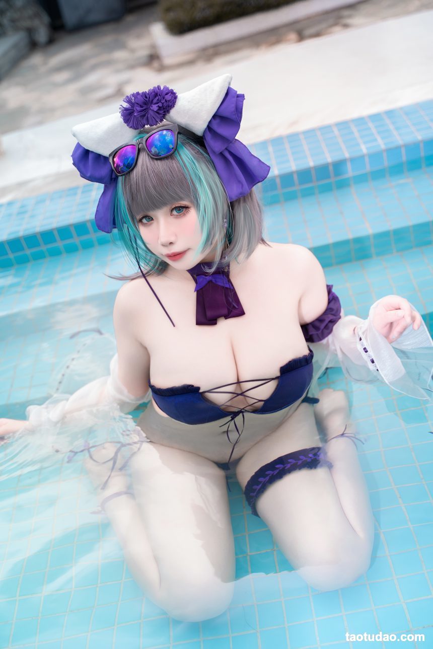 图片[2]-贞子蜜桃-碧蓝航线-柴郡泳装[60P+1V-1.19G]-绅士图