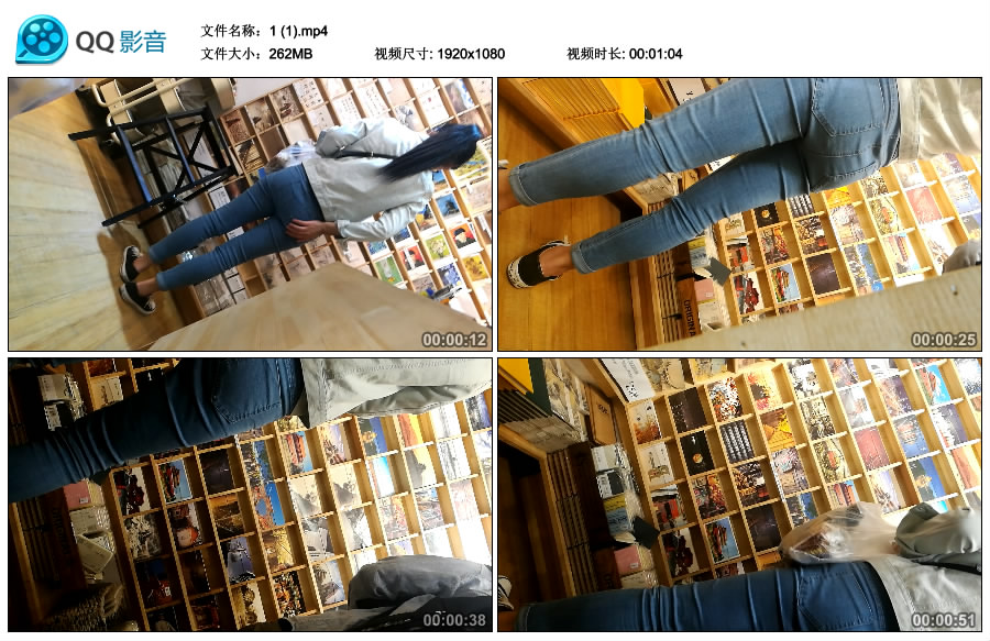 精选街拍视频 No.2765 紧身蓝牛马尾辫清纯学妹 / 262MB / 街拍视频-绅士图