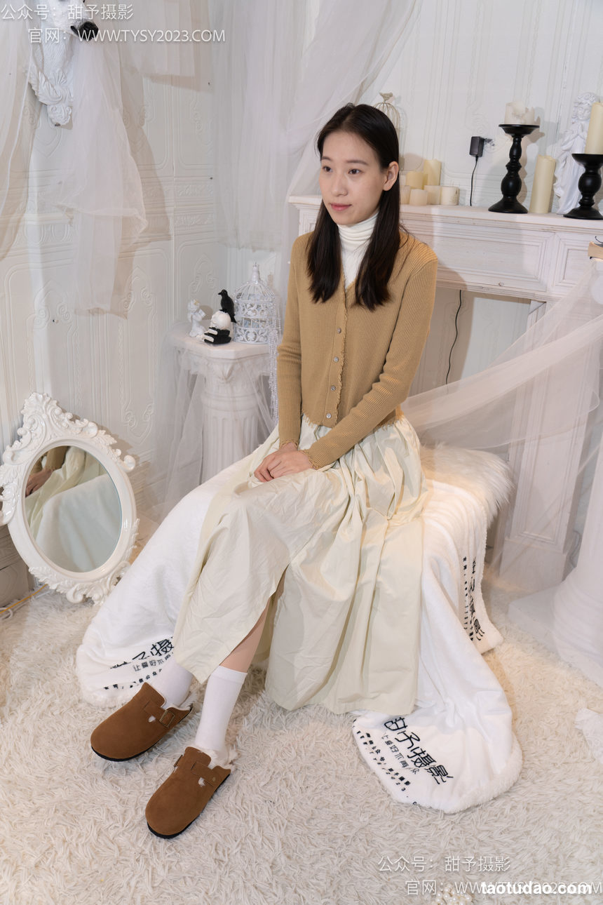 图片[2]-甜予摄影 NO.013 帆帆-平底鞋、白棉袜、裸足[130P+2V／9.91GB]-绅士图