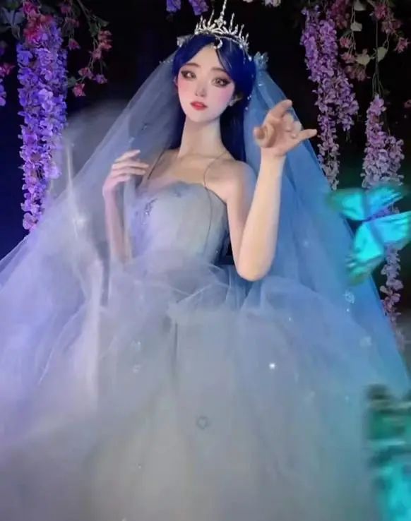 《王者荣耀》联名婚纱真的有人买吗?小柔一人集齐四套,貂蝉仙气