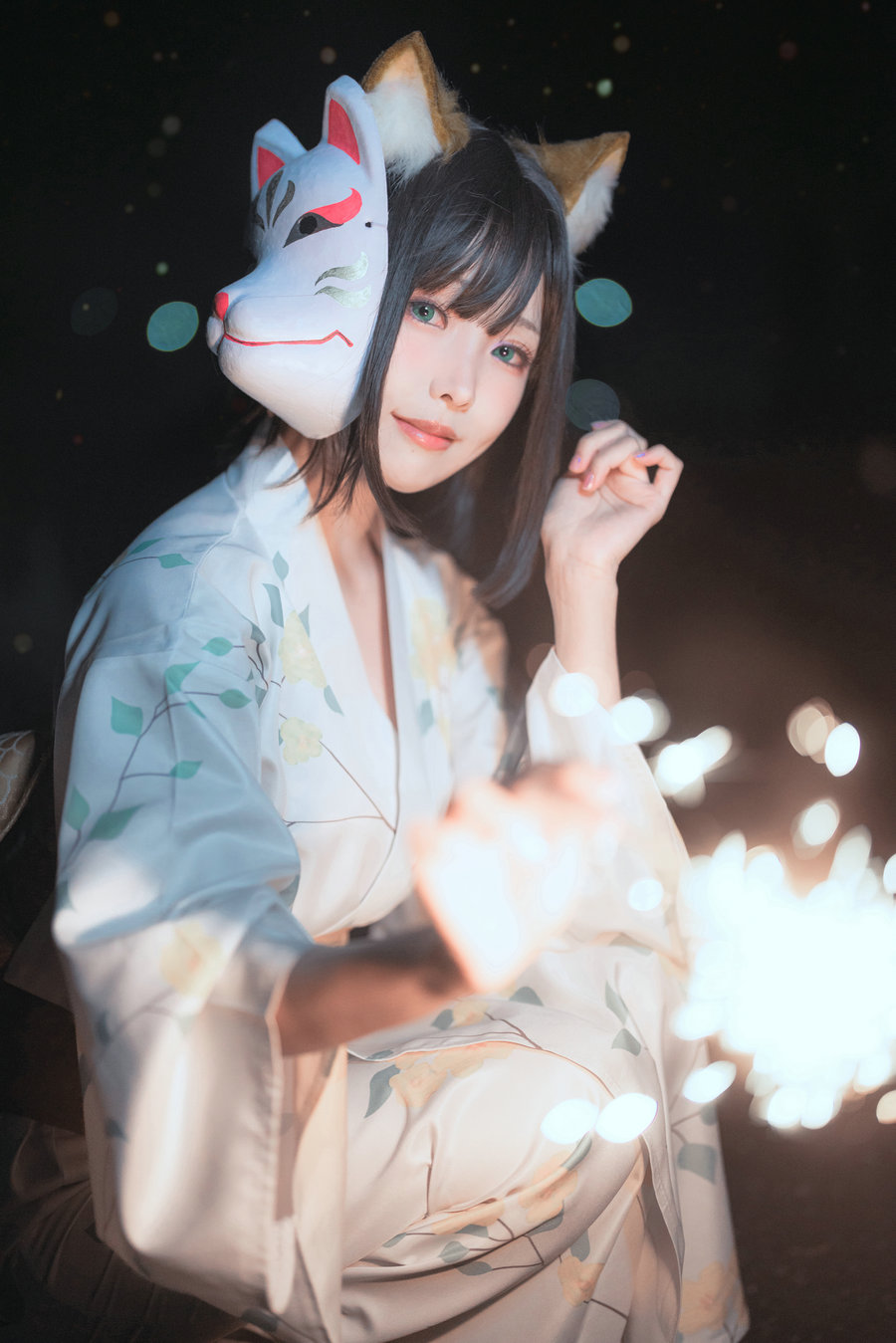 Ely_eee(ElyEE子) - Dongitsune Yukata 浴衣狐 / 26P1V-131MB / cos萌妹-绅士图
