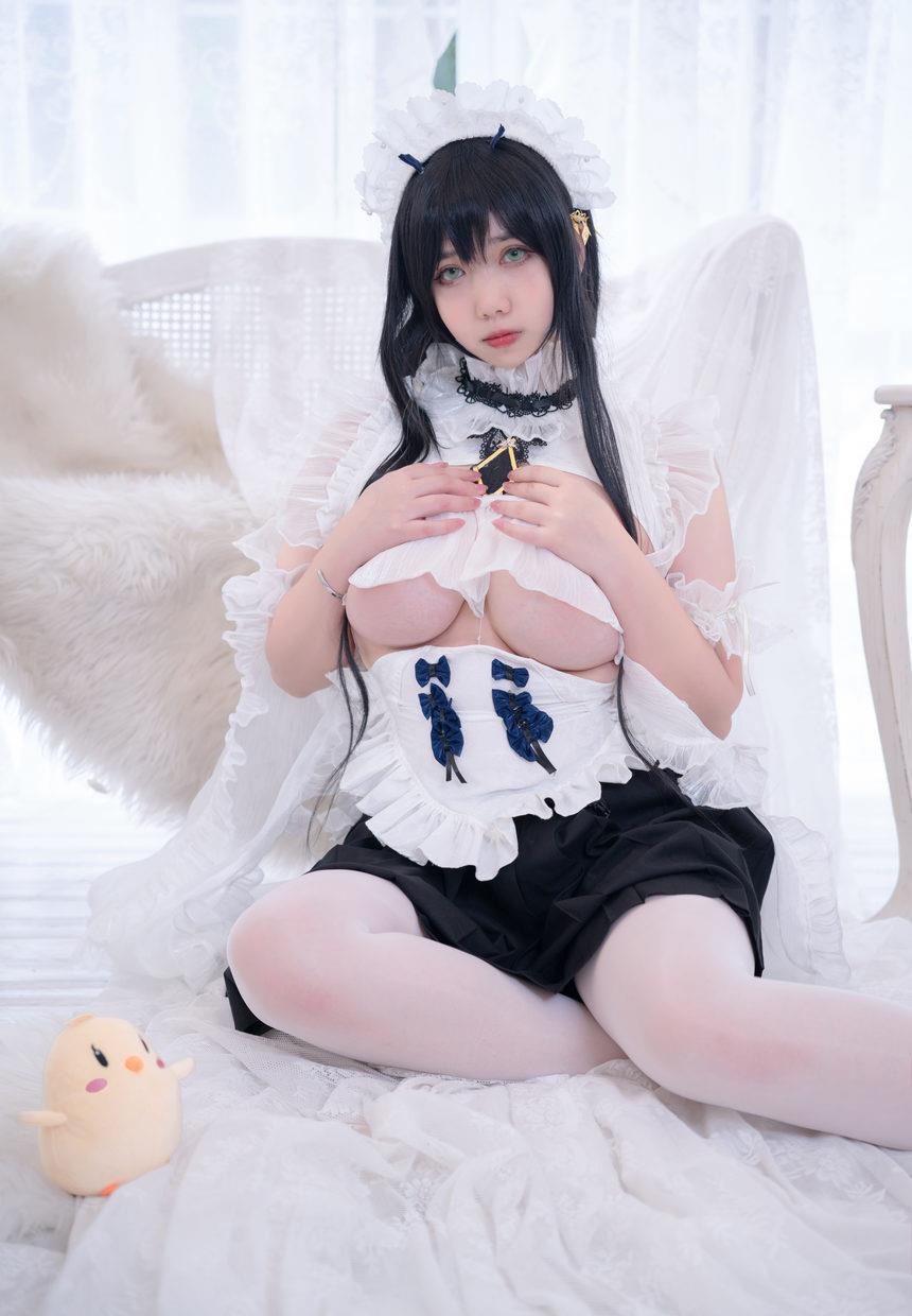 图片[3]-Meroko_魅瞳 – NO.003 碧蓝航线 不挠女仆没干劲的小姐姐[53P-744.2M]-艺库