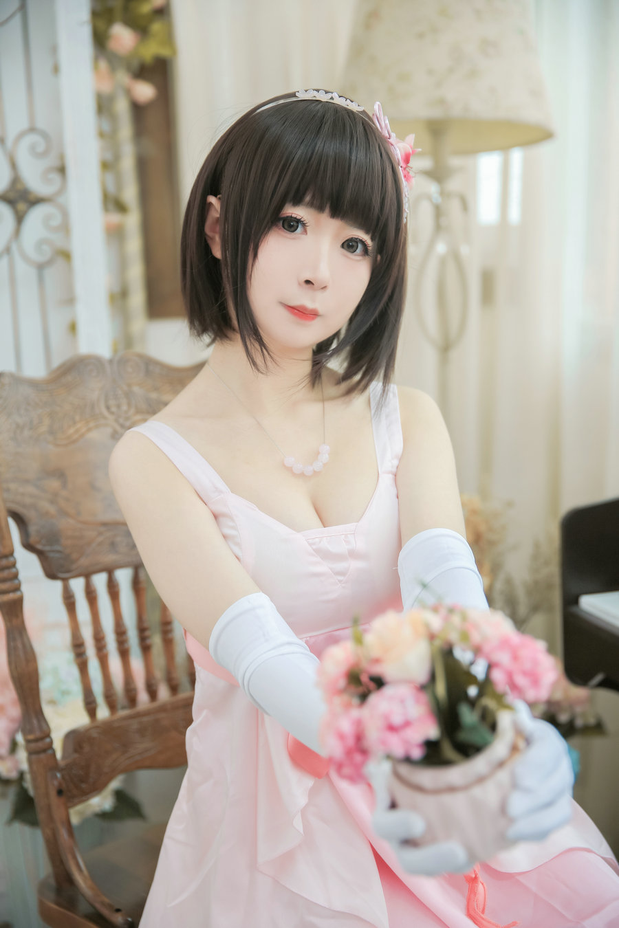 COSER樱井池池子 – 圣人惠礼服 / 15P-113MB / cos萌妹-绅士图