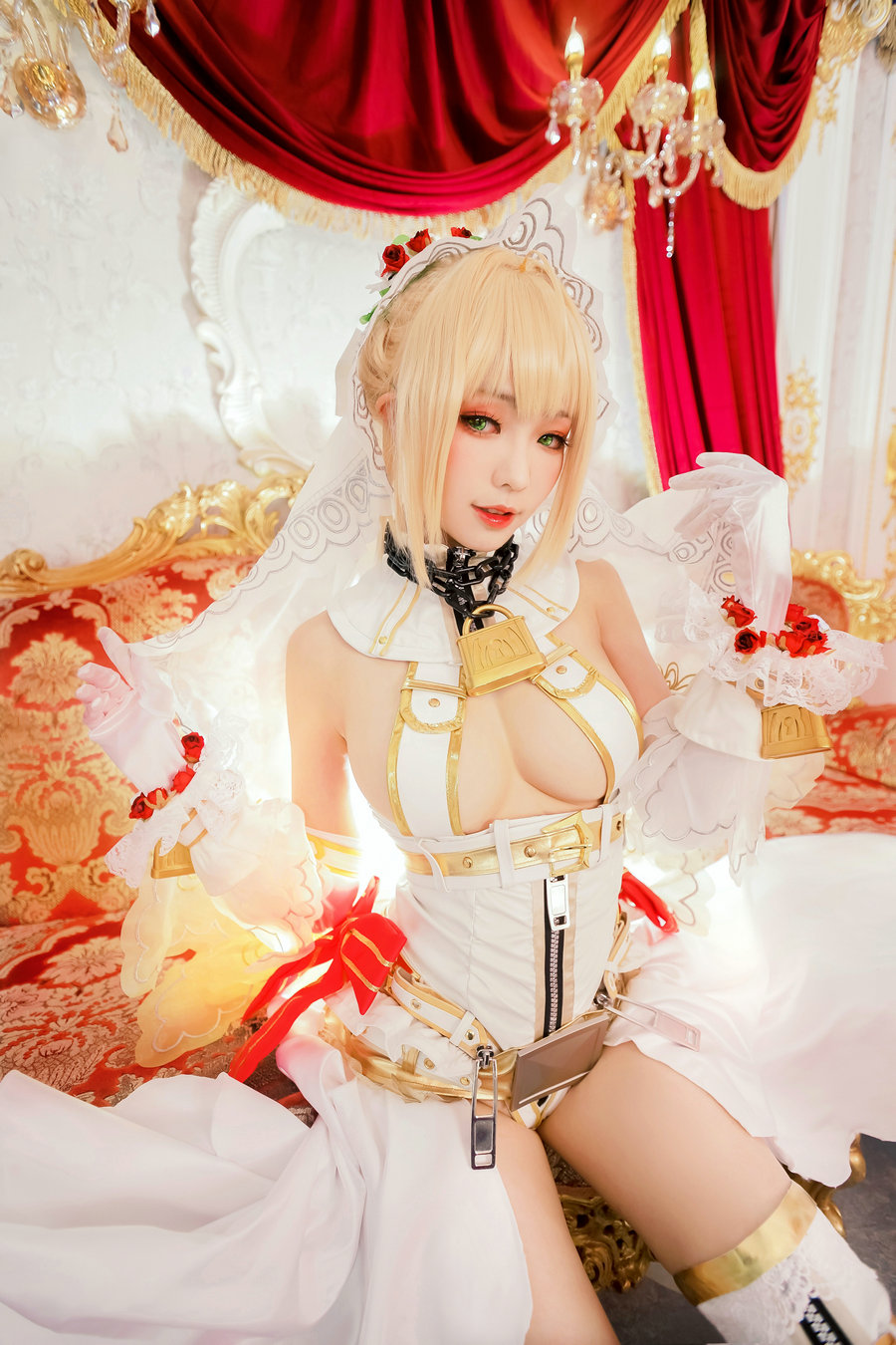 Ely_eee(ElyEE子) - 尼禄 婚纱 / 12P-70MB / cos萌妹-绅士图