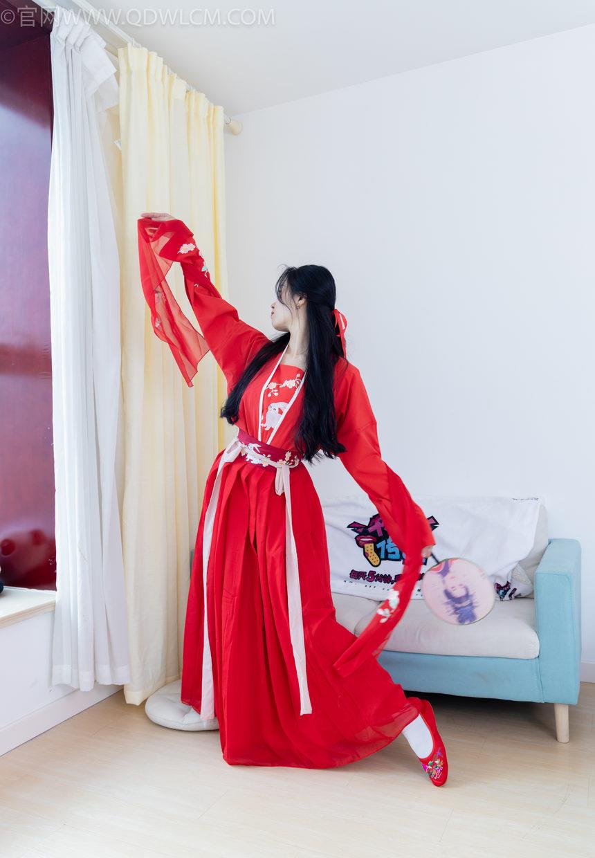 图片[3]-物恋传媒 NO.2328 绒绒-汉服、布鞋、白棉袜（打底）红色船袜（叠穿）[174P-1V-5.43G]-艺库