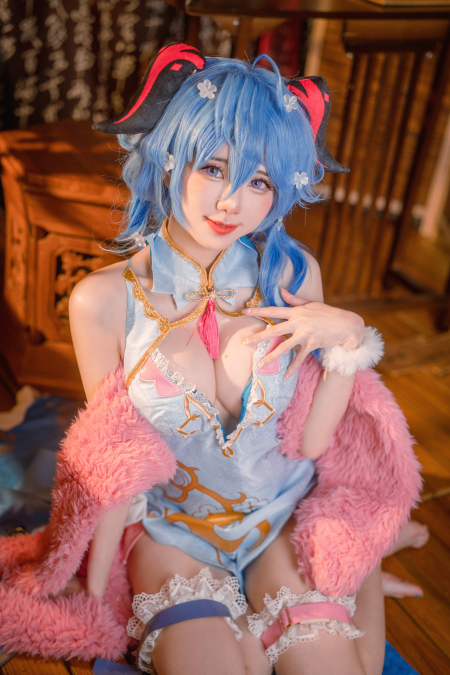Sally Dorasnow - Ganyu QiPao / 39P-410MB / cos萌妹-绅士图