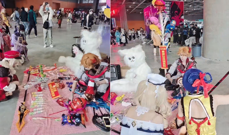 原神出现带货流cos?迪卢克带娃卖酒,公子摆摊还惨遭保安赶走