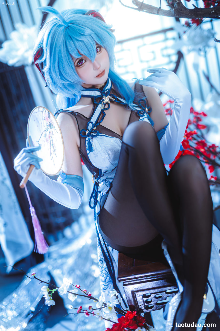 图片[2]-蠢沫沫 – – 2024年会员 原神 甘雨旗袍[27P-180.7M]-绅士图