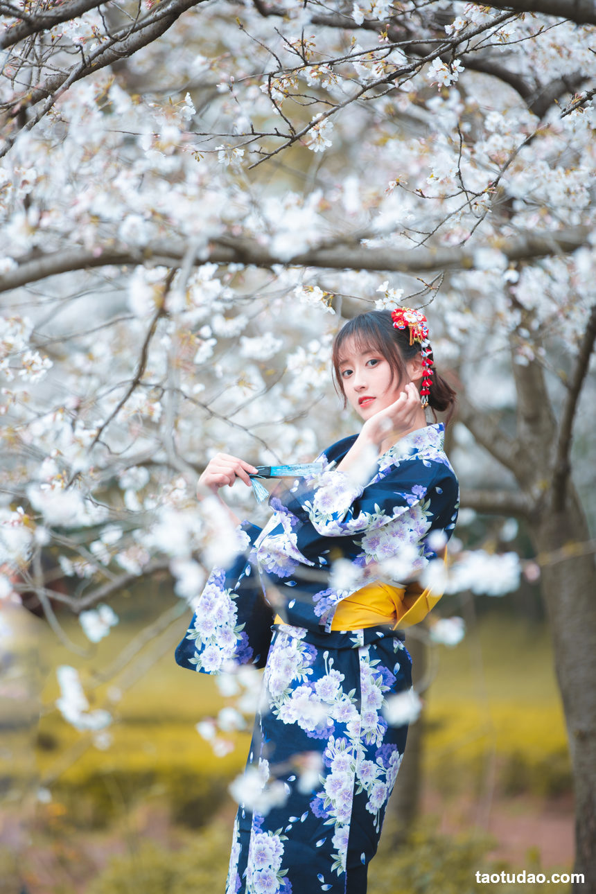 图片[2]-冬马路纱 No.005-樱园浴衣 [9P-133MB]-绅士图