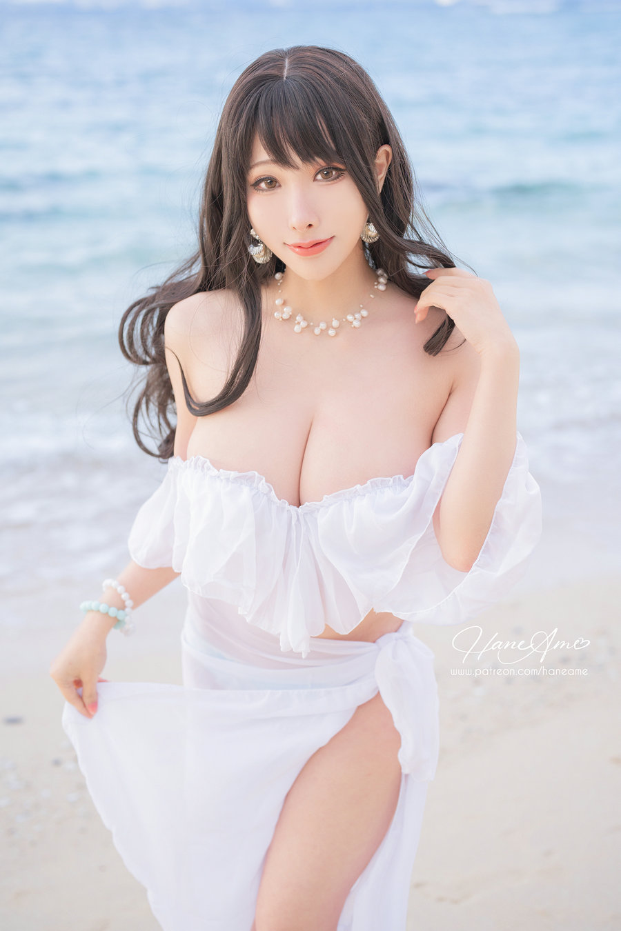 Hane Ame 雨波写真 - Original White sand love in Okinawa 白沙之戀 / 40P6V-705MB / cos萌妹-绅士图